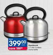 Kambrook 1.7Liter Cordless Dome Kettle-Each