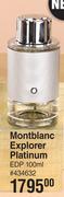 Mont blanc Explorer Platinum EDP-100ml