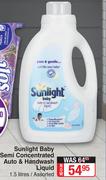 Sunlight Baby Semi Concentrated Auto & Handwash Liquid Assorted-1.5Ltr