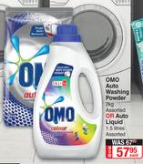 Omo Auto Washing Powder 2Kg Or Auto Liquid 1.5Ltr Assorted-Each