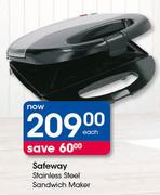 Safeway Stainless Steel Sandwich Maker-Each