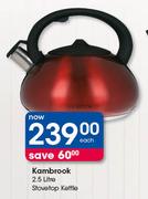 Kambrook 2.5Ltr Stovetop Kettle-Each