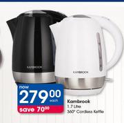 Kambrook 1.7Ltr 360' Cordless Kettle-Each