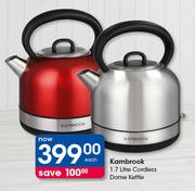 Kambrook 1.7Ltr Cordless Dome Kettle-Each