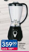 Safeway 400 Watt Blender-1.5Ltr Each