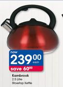 Kambrook 2.5Ltr Stovetop Kettle-Each