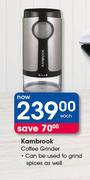  Kambrook Coffee Grinder-Each