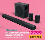 Hisense 5.1 Channel Soundbar 540W HS5100