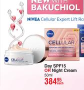 Nivea Cellular Expert Lift Day SPF15 Or Night Cream-50ml Each