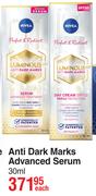 Nivea Perfect & Radiant Luminous 630 Degree Anti Dark Marks Advanced Serum-30ml Each