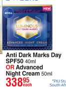Nivea Perfect & Radiant Luminous 630 Degree Anti Dark Marks Day SPF50 40ml-Each