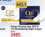 Nivea Power Firming Day SPF15 Or Revitalising Night Cream-50ml Each