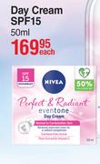 Nivea Perfect & Radiant Eventone Day Cream SPF15-50ml Each