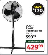 Dquip 40cm Plastic Pedestal Fan