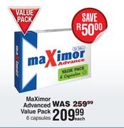Maximor Advanced Value Pack 6 Capsules-Each