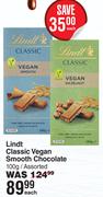 Lindt Classic Vegan Smooth Chocolate Assorted-100g Each