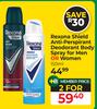 Rexona Shield Anti-Perspirant Deodorant Body Spray For Men Or Women-For 2 x 150ml