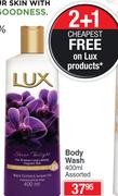 Lux Body Wash Assorted-400ml