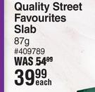 Nestle Quality Street Favourites Slab-87g Each