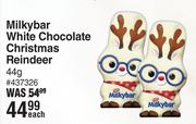Nestle Milkybar White Chocolate Christmas Reindeer-44g Each