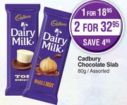 Cadbury Chocolate Slab Assorted- For 2 x 80g