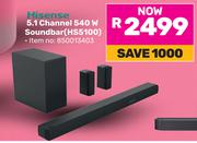 Hisense 5.1 Channel 540W Soundbar HS5100 (850013403)