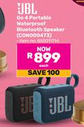JBL Go 4 Portable Waterproof Bluetooth Speaker CON000473 (850011714)