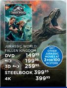 Jurassic World: Fallen Kingdom DVD