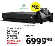 Xbox One X Console Including 1 Wireless Controller