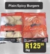 Plain/Spicy Burgers-2kg