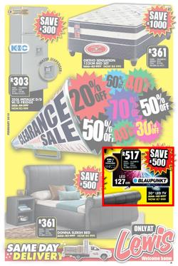 Lewis : Clearance Sale (25 Feb - 28 Apr 2019), page 1