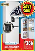 Kelvinator 350Ltr White Water Dispenser Fridge