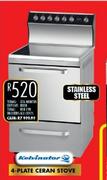 Kelvinator 4 Plate Stainless Steel Ceran Stove