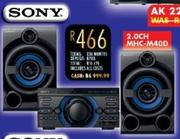 Sony 2.0 CH MHC-M40D