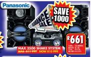 Panasonic Max 3500 Shake System