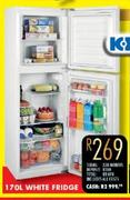 KIC 170Ltr White Fridge