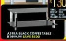 Astra Black Coffee Table