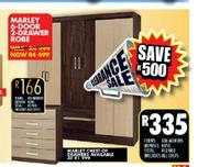 Marley 6 Door 2 Drawer Robe