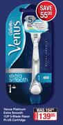 Gillette Venus Platinum Extra Smooth 1UP 5 Blade Razor Plus Cartridge
