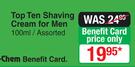 Top Ten Shaving Cream For Men Assorted-100ml 