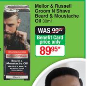 Mellor & Russell Groom N Shave Beard & Moustache Oil-30ml