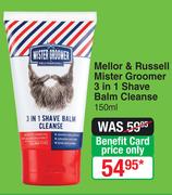 Mellor & Russell Mister Groomer 3 In 1 Shave Balm Cleanse-150ml
