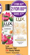 Lux Shower Gel Or Body Wash Assorted-2 x 750ml