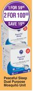 Peacful Sleep Dual Purpose Mosquito Unit-For 2