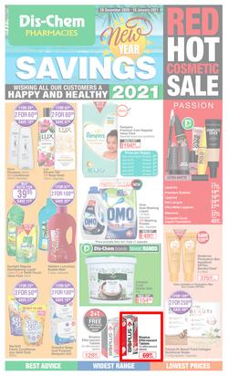 Dis-Chem : New Year Savings (28 December 2020 - 10 January 2021), page 1
