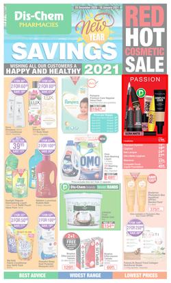 Dis-Chem : New Year Savings (28 December 2020 - 10 January 2021), page 1