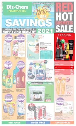 Dis-Chem : New Year Savings (28 December 2020 - 10 January 2021), page 1