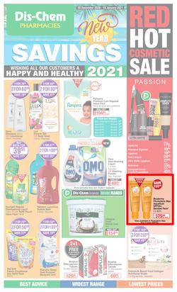 Dis-Chem : New Year Savings (28 December 2020 - 10 January 2021), page 1