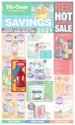 Dis-Chem : New Year Savings (28 December 2020 - 10 January 2021), page 1