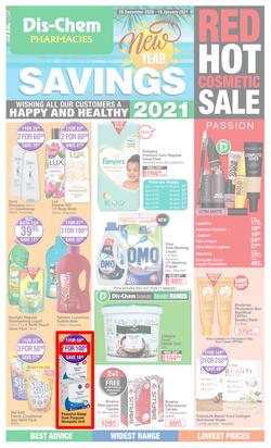 Dis-Chem : New Year Savings (28 December 2020 - 10 January 2021), page 1
